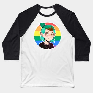 Amity Pride Flag Baseball T-Shirt